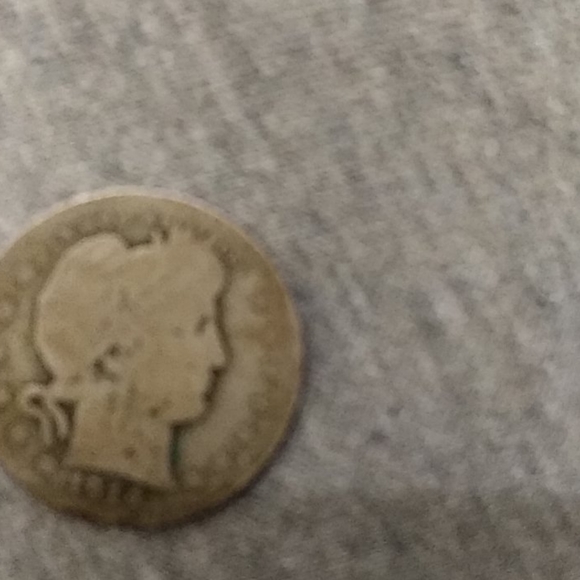 1914 Barber/Morgan 25c piece. - Picture 2 of 2